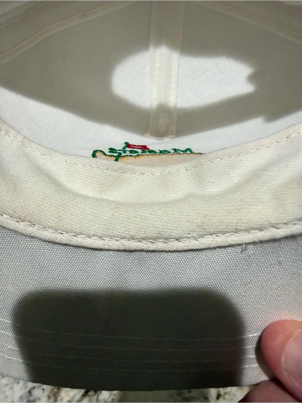 Adjustable White Masters Augusta National Rope Hat